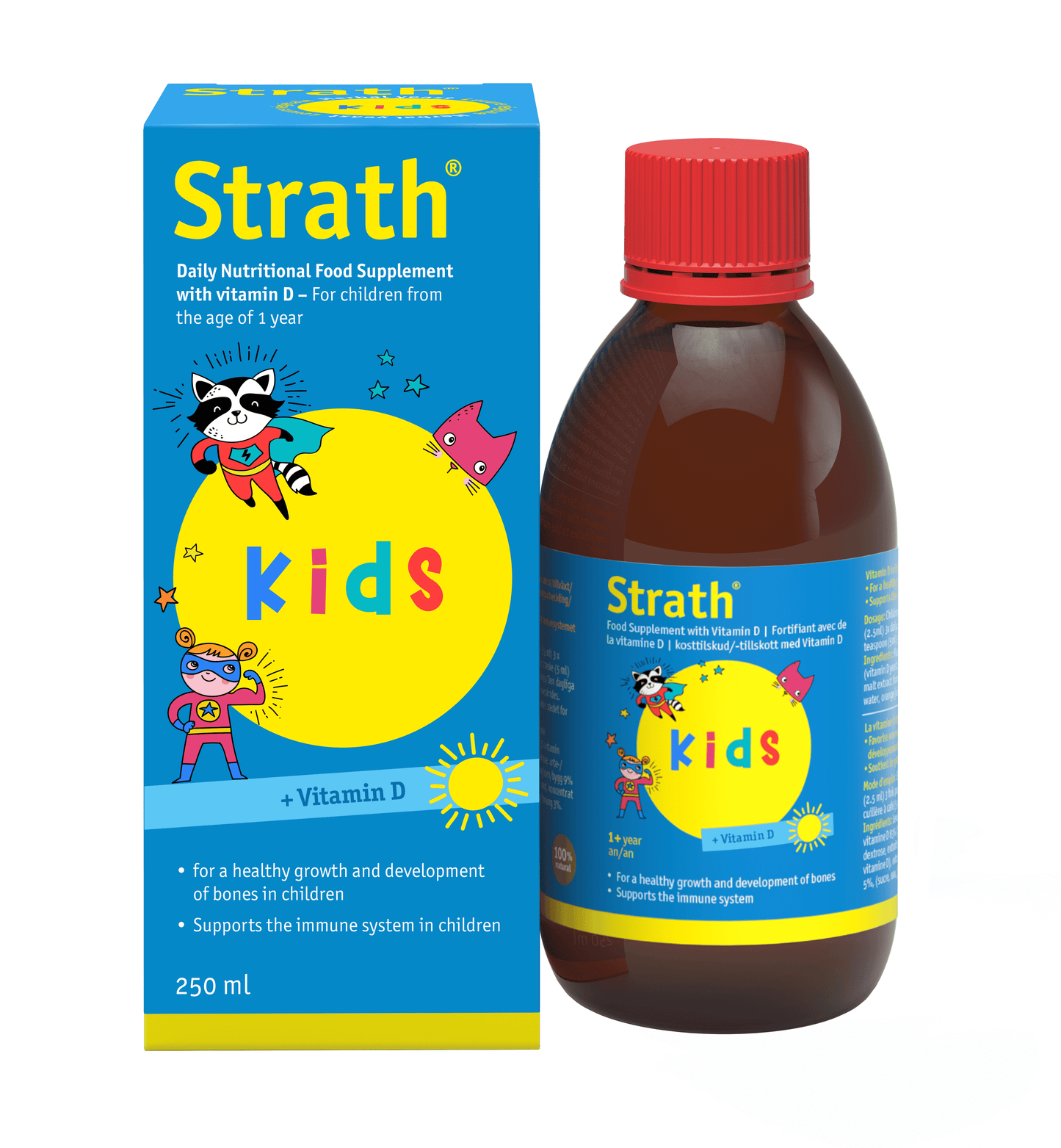 Strath Liquid + Vitamin D KIDS 250ml